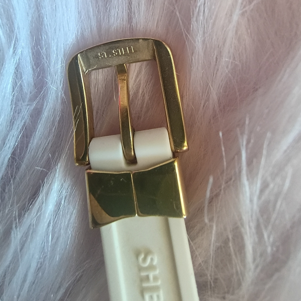 NEEDS BATTERY Kate Spade Red Pink Blue Yellow Orange Striped Silicone Watch - Picture 11 of 16